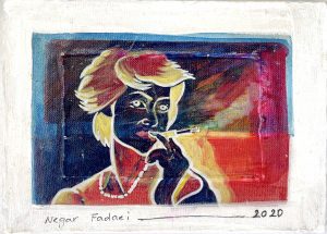 40 Negar Fadaei 13.18 cm Acrylic on Canvas 2020 300x215 - The Memory Remains | Negar Fadaei - The Memory Remains | Negar Fadaei