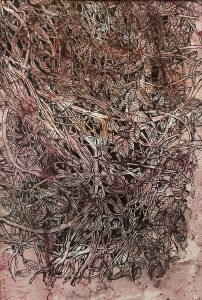 02 Pouneh Oshidari 42.30 Cm Without Frame 50.70 Cm With Frame Print Ink on Cardboard 2017 Painless 202x300 - Ten Days Like Flower | Pouneh Oshidari - Ten Days Like Flower | Pouneh Oshidari