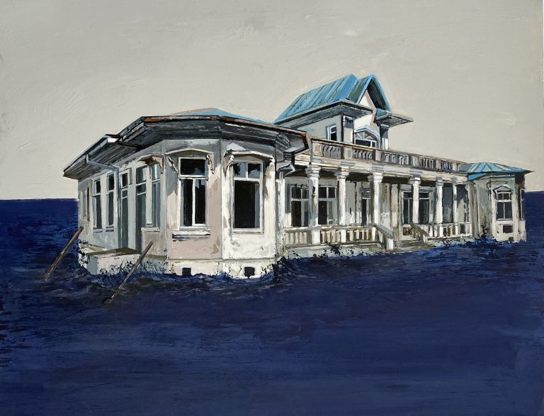 02 Zahra Amiryeganeh 47.36 cm Acrylic on Cardboard 2021 768x587 - Group Exhibition | Svistok | Zahra Amiryeganeh - Group Exhibition | Svistok | Zahra Amiryeganeh