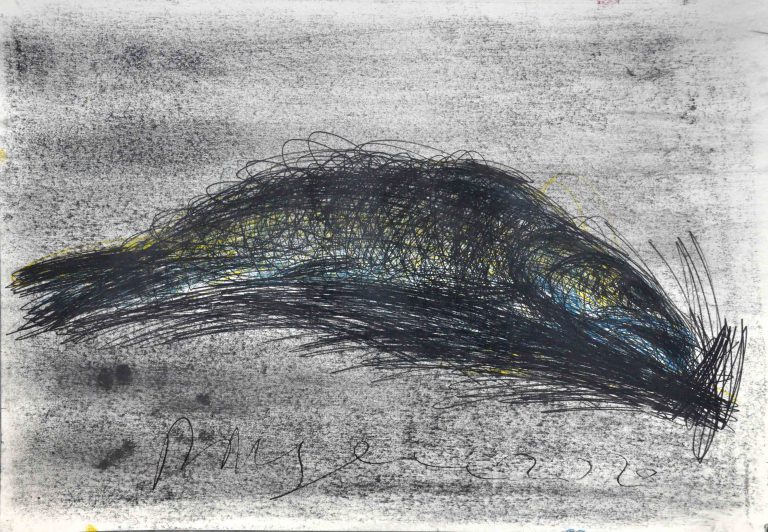 03 Mohammad Piryaee 100.70 Cm Monoprint on Cardboard 2019 768x532 - Autobiography - Autobiography