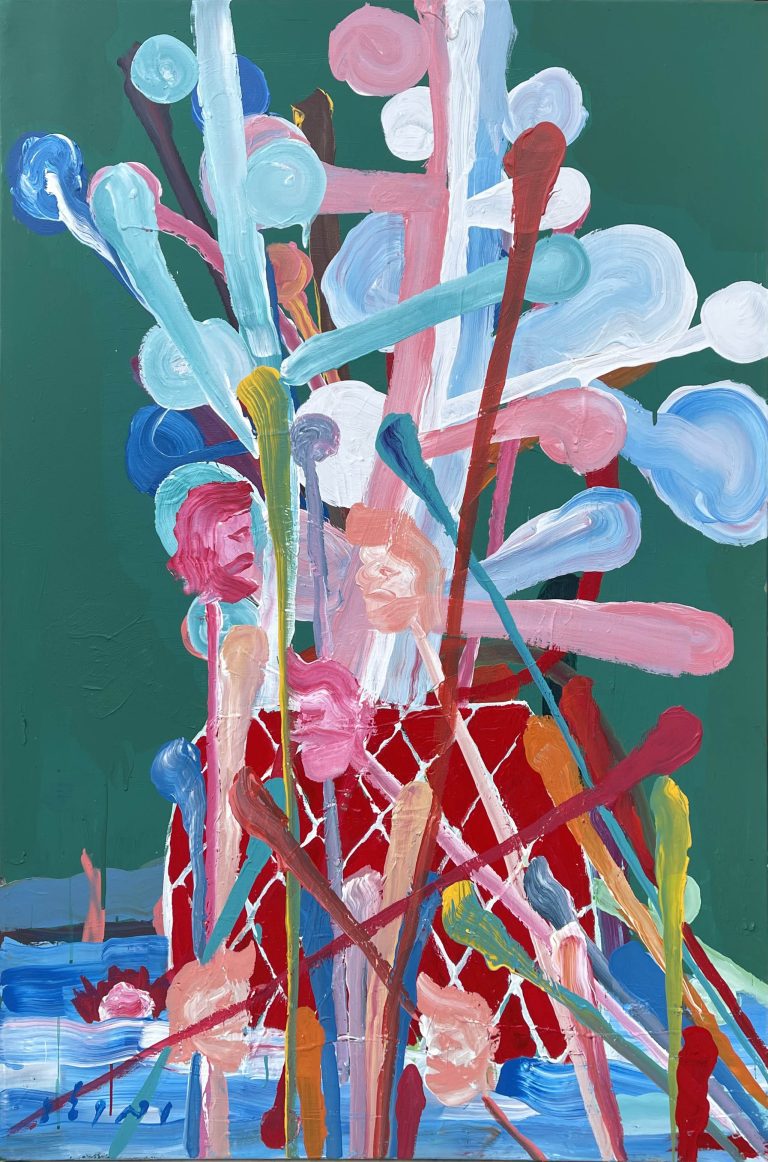 01 Amir Farhad 100.150 Cm Acrylic on Canvas 2023 768x1162 - Group Exhibition | Ten Days Like Flower 2 | Amir Farhad - Group Exhibition | Ten Days Like Flower 2 | Amir Farhad