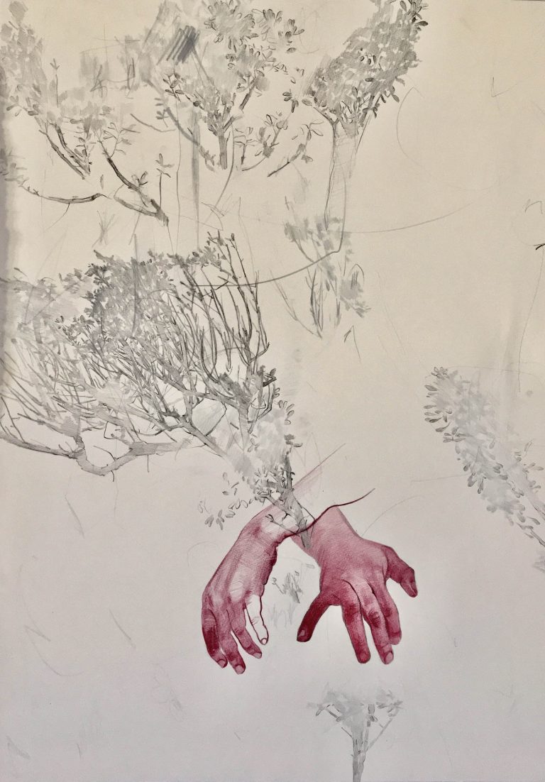 Behnaz Ghasemi 75.55 Cm Color pencil and pencil on paper 2021 768x1102 - Group Exhibition | Ten Days Like Flower 2 | Behnaz Ghasemi - Group Exhibition | Ten Days Like Flower 2 | Behnaz Ghasemi