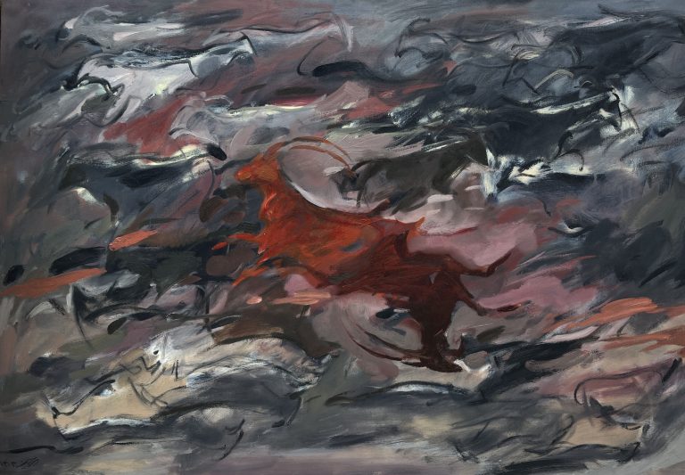 01 Moein Memarkashani Oil On Canvas 100.150 Cm 2024 768x533 - Gallop in Stillness | Group Exhibition - Gallop in Stillness | Group Exhibition