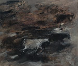 03 Moein Memarkashani Oil Charcoal On Canvas 100.120 Cm 2022 300x255 - Gallop in Stillness  | Moein Memar Kashani - Gallop in Stillness  | Moein Memar Kashani
