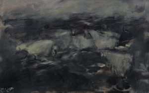 06 Moein Memarkashani Oil Charcoal On Canvas 50.80 Cm 2022 300x188 - Gallop in Stillness  | Moein Memar Kashani - Gallop in Stillness  | Moein Memar Kashani