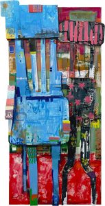 09 Mohammad Akhoondi Armaki Acrylic and Collage on Canvas 79.166 Cm 2025 153x300 - Gallop in Stillness  | Mohammad Akhoondi Armaki - Gallop in Stillness  | Mohammad Akhoondi Armaki
