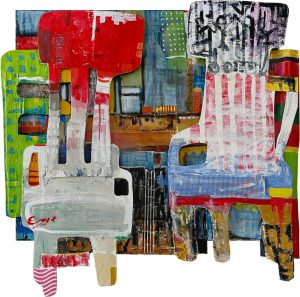 10 Mohammad Akhoondi Armaki Acrylic and Collage on Canvas 89.89 Cm 2025 300x297 - Gallop in Stillness  | Mohammad Akhoondi Armaki - Gallop in Stillness  | Mohammad Akhoondi Armaki