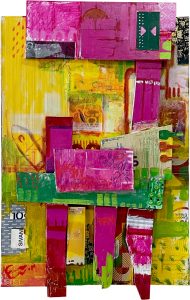 11 Mohammad Akhoondi Armaki Acrylic and Collage on Canvas 77.48 Cm 2025 190x300 - Gallop in Stillness  | Mohammad Akhoondi Armaki - Gallop in Stillness  | Mohammad Akhoondi Armaki