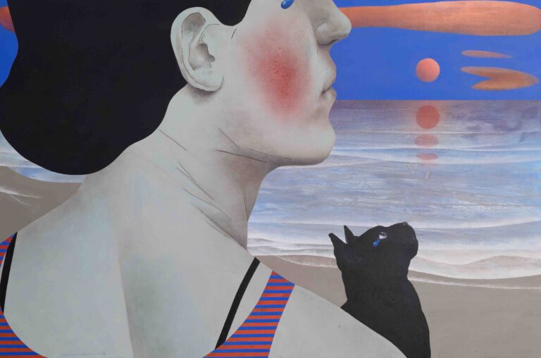 Flesh and Salt | Group Exhibition 01 Faezeh Baharlou Untitled 100.150 Cm Acrylic on Canvas 2025 768x508 - Our Exhibition - Our Exhibition