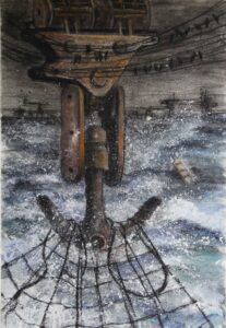 Pegah Rajamand Net 48.32 Cm 70. 55 Cm With Frame Pastel and Acrylic on Paper 2025 207x300 - Flesh and Salt | Pegah Rajamand - Flesh and Salt | Pegah Rajamand