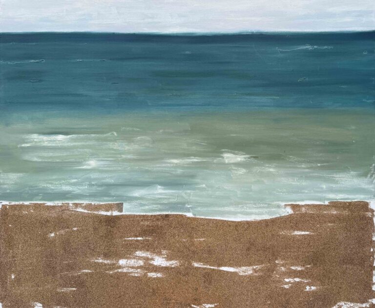 Sourena Zamani 100.120 Cm Oil and Sand on Canvas 2023 768x630 - Flesh and Salt | Group Exhibition | Sourena Zamani - Flesh and Salt | Group Exhibition | Sourena Zamani