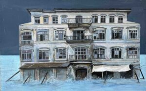 Zahra Amiryeganeh 33.5.53 Cm 46.65 Cm With Frame Mixed Media on Cardboard 2022 300x187 - Flesh and Salt | Zahra Amiryeganeh - Flesh and Salt | Zahra Amiryeganeh