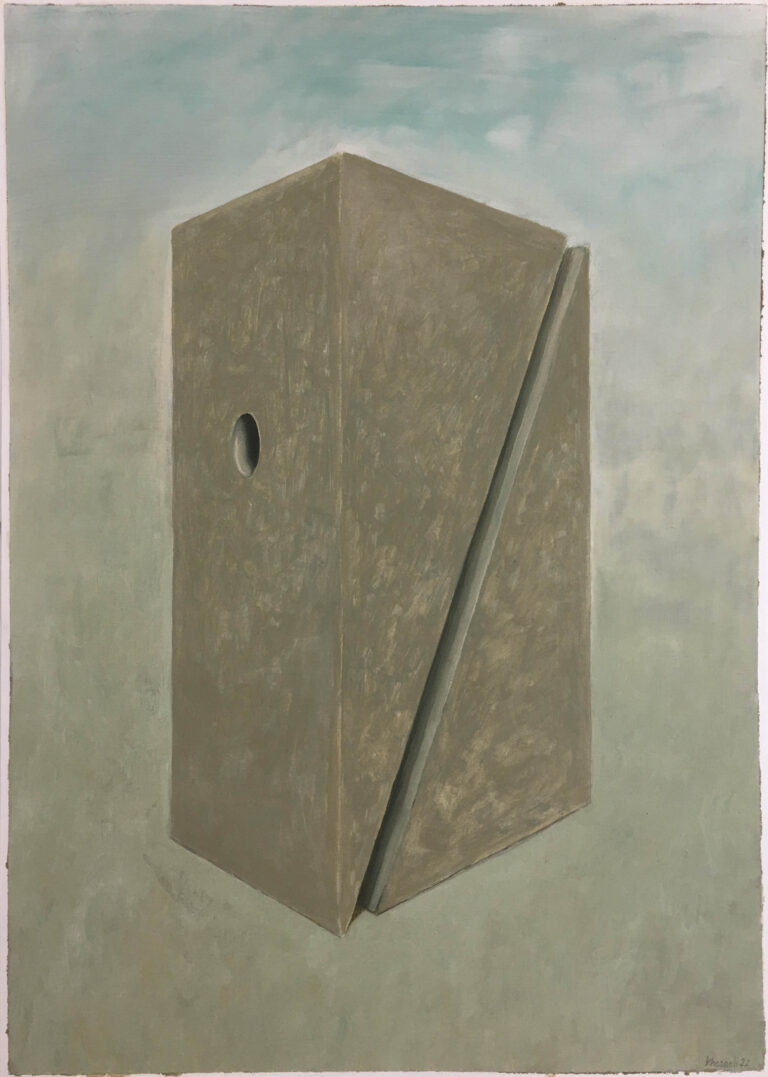 01 Mohammadreza Khazaeli The Absence No. 1 70.50 Cm Oil on Paper 2022 768x1077 - Peykar | Group Exhibition | Mohammadreza Khazaeli - Peykar | Group Exhibition | Mohammadreza Khazaeli