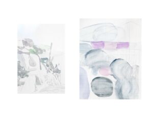 01 Rina Yoshizawa Left With Cherry Blossoms Right From The Balcony Watercolor on paper 33.25 Cm 2025 300x227 - Peykar | Rina Yoshizawa - Peykar | Rina Yoshizawa