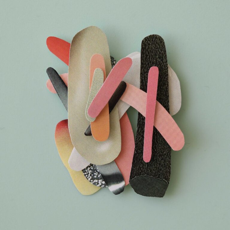01 Sara Sadodin Antecedent 9.8.7.8 cm paper collage 2022 768x768 - Home - Home