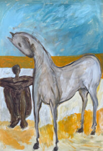 Horses and Men | Ebrahim Yaghmaei 08 Ebrahim Yaghmaei 100.70 Cm Acrylic on Cardboard 2010 204x300 - Horses and Men | Ebrahim Yaghmaei - Horses and Men | Ebrahim Yaghmaei