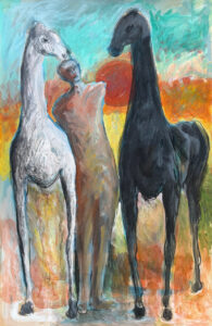 Horses and Men | Ebrahim Yaghmaei 10 Ebrahim Yaghmaei 101.5.66 Cm Acrylic on Cardboard 2010 195x300 - Horses and Men | Ebrahim Yaghmaei - Horses and Men | Ebrahim Yaghmaei