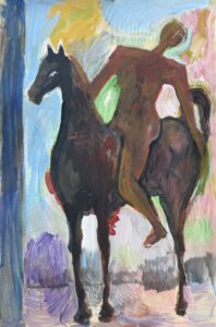Horses and Men | Ebrahim Yaghmaei 13 Ebrahim Yaghmaei 96.5.64 Cm Acrylic on Cardboard 2010 198x300 - Horses and Men | Ebrahim Yaghmaei - Horses and Men | Ebrahim Yaghmaei