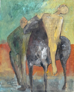Horses and Men | Ebrahim Yaghmaei 18 Ebrahim Yaghmaei 32.26 Cm Acrylic on Panel 2010 242x300 - Horses and Men | Ebrahim Yaghmaei - Horses and Men | Ebrahim Yaghmaei