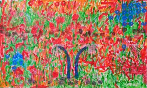 04 Mahshid Dehkordi Red Green Collage Number 10 Mixed Media on Cardboard 103.175 Cm 2025 300x180 - The Red-Green | Mahshid Dehkordi - The Red-Green | Mahshid Dehkordi