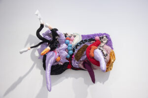 06 Alireza Gholami From A Meeting In A Parallel Universe Series Mixed Media on Fabric 130.65.65 Cm 2025 300x200 - A Meeting in a Parallel Universe | Alireza Qolami - A Meeting in a Parallel Universe | Alireza Qolami