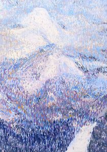 Majid Faal Winter and spring again 175.126 cm Acrylic on Canvas 2024 210x300 - Choom Outside - The Off-Space Project No.08 - Choom Outside - The Off-Space Project No.08